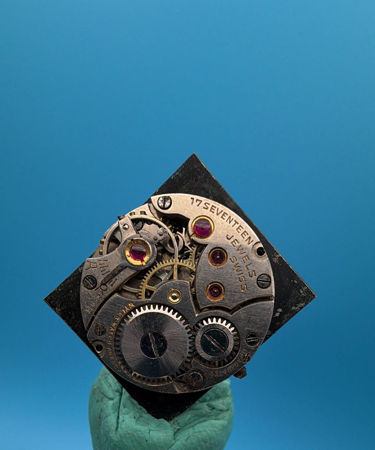 Wyler 17 Jewel Swiss Watch Movement with dial