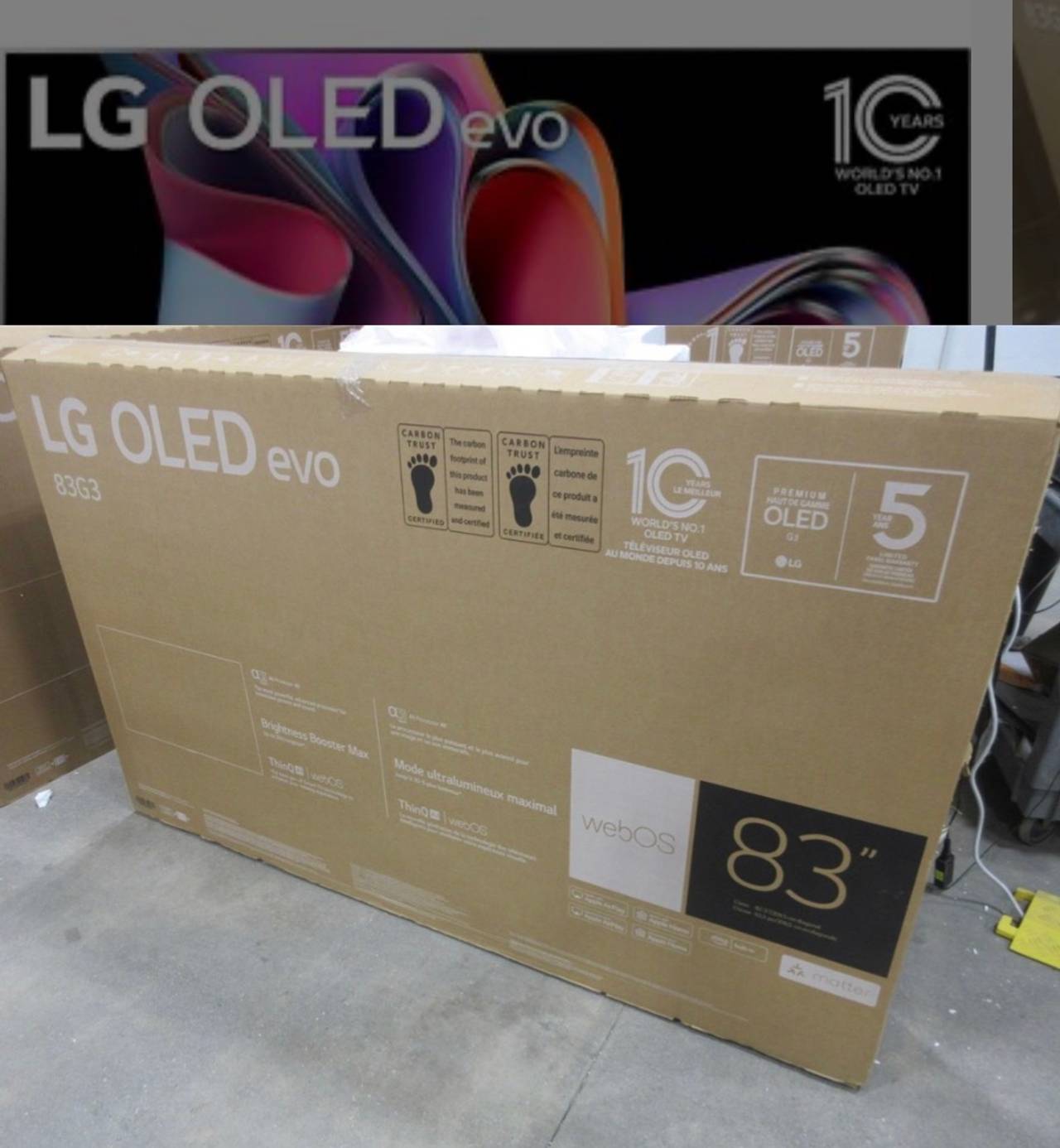 LG 83" Class G3 Series OLED evo 4K UHD Smart TV