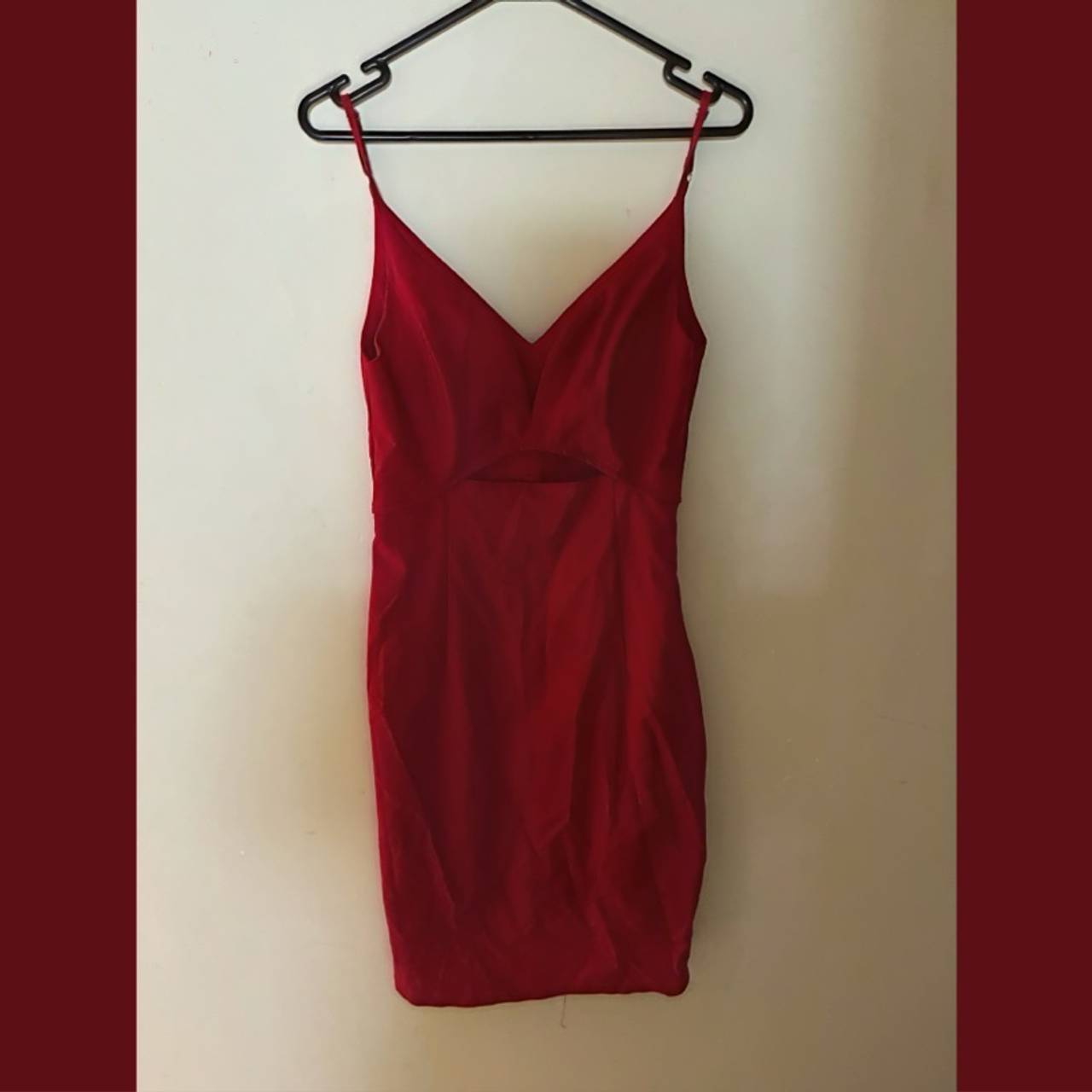 Luvalot Wine Red Cami Dress
