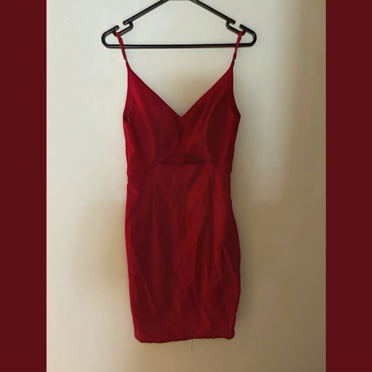 Luvalot Wine Red Cami Dress