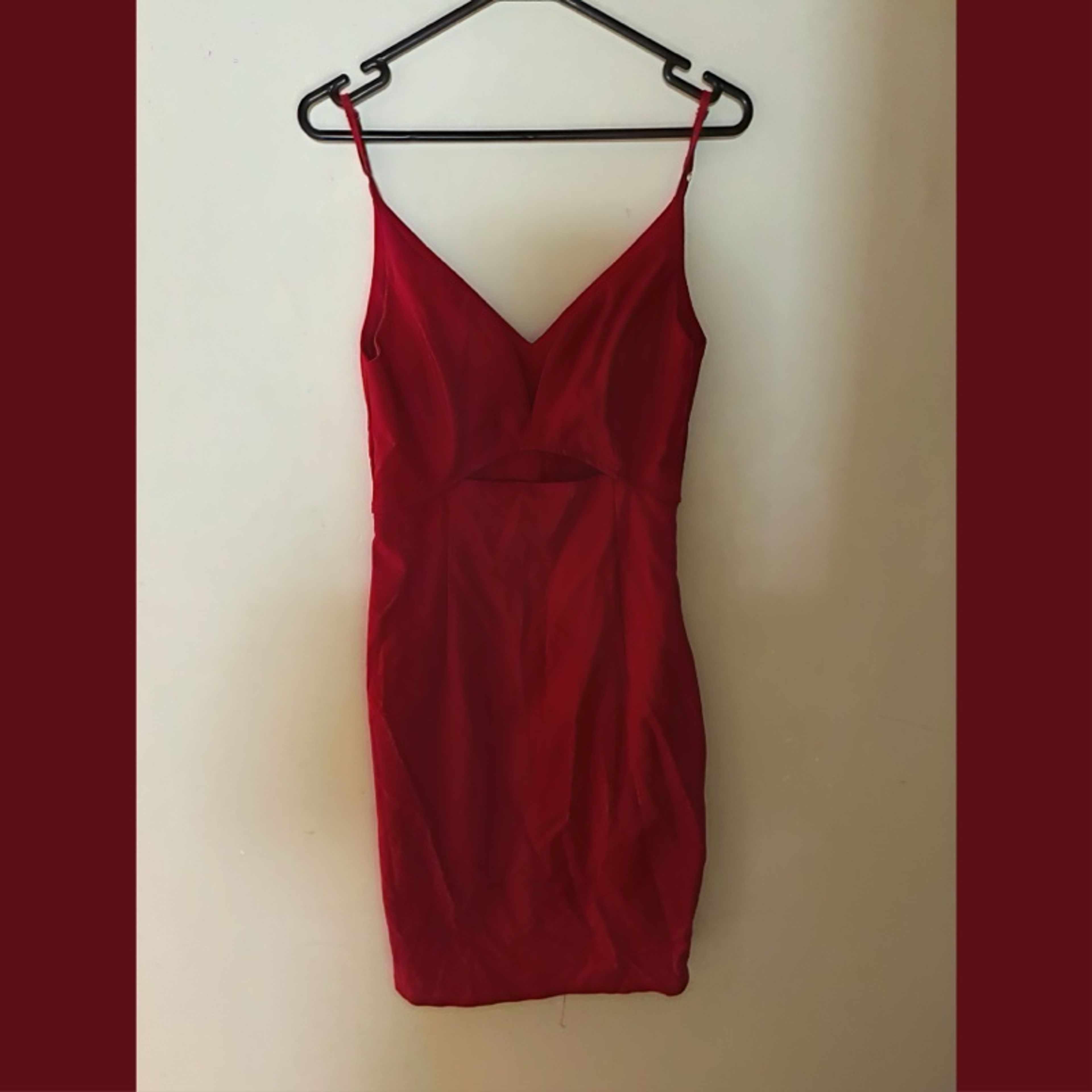 Luvalot Wine Red Cami Dress
