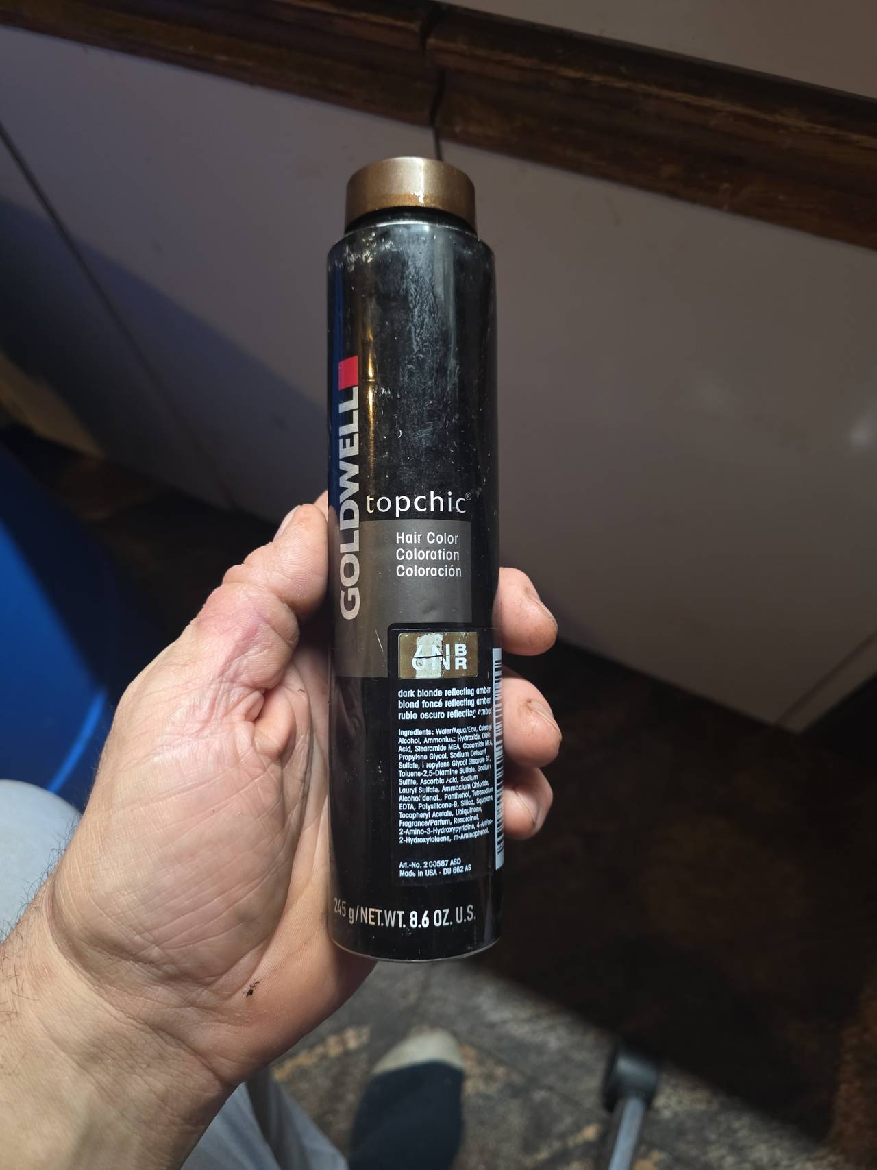 Goldwell Topchic Hair Coloration 6NBR Dark Blonde Reflecting Amber