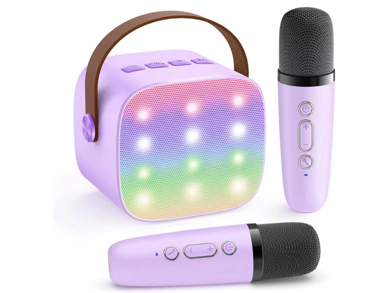 Mini Karaoke Machine with 2 Wireless Microphones, TOP Kids Gifts for Girls