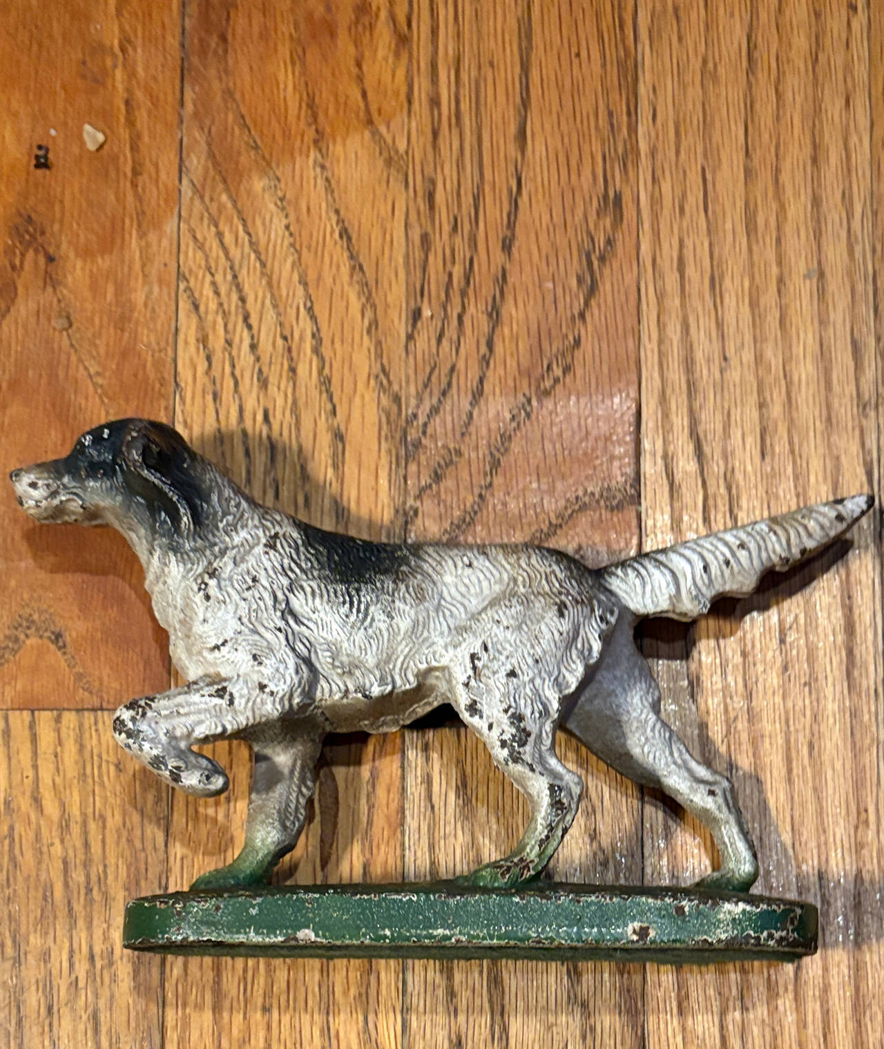 Vintage Cast Iron English Setter Dog Doorstop