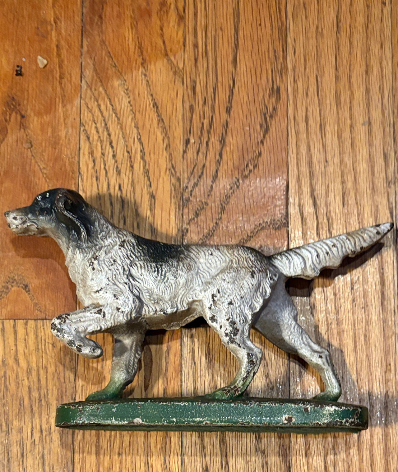 Vintage Cast Iron English Setter Dog Doorstop