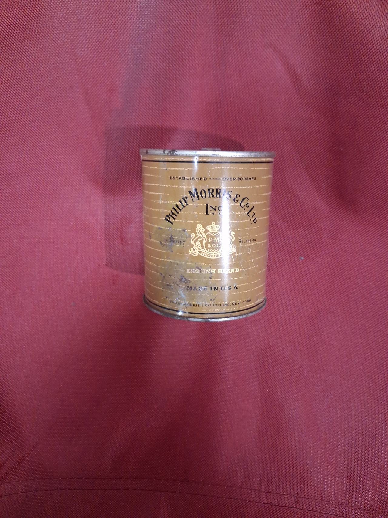 Vintage Philip Morris English Blend Tobacco Tin