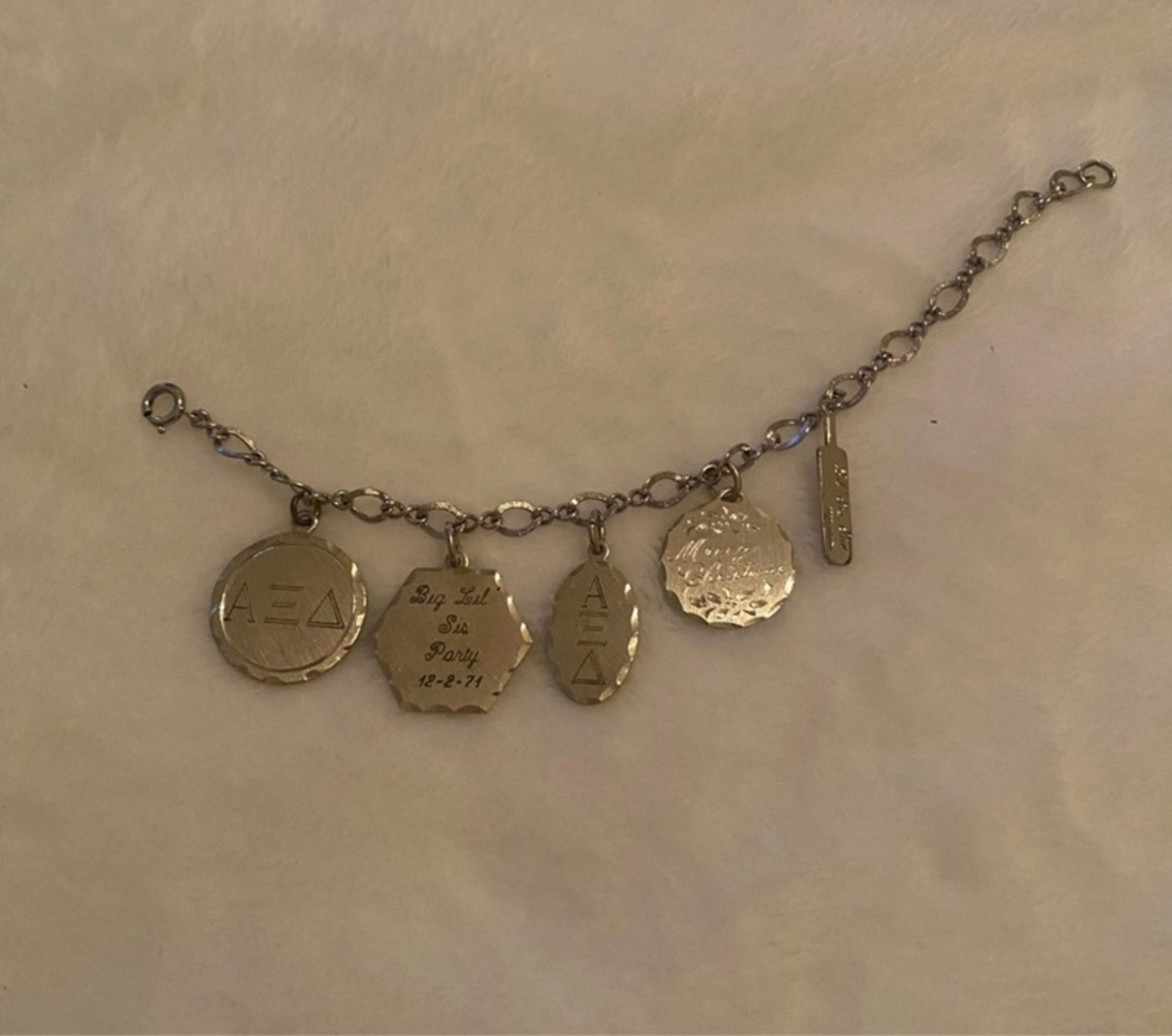 Sterling silverDelta Sigma Theta charm Bracelet