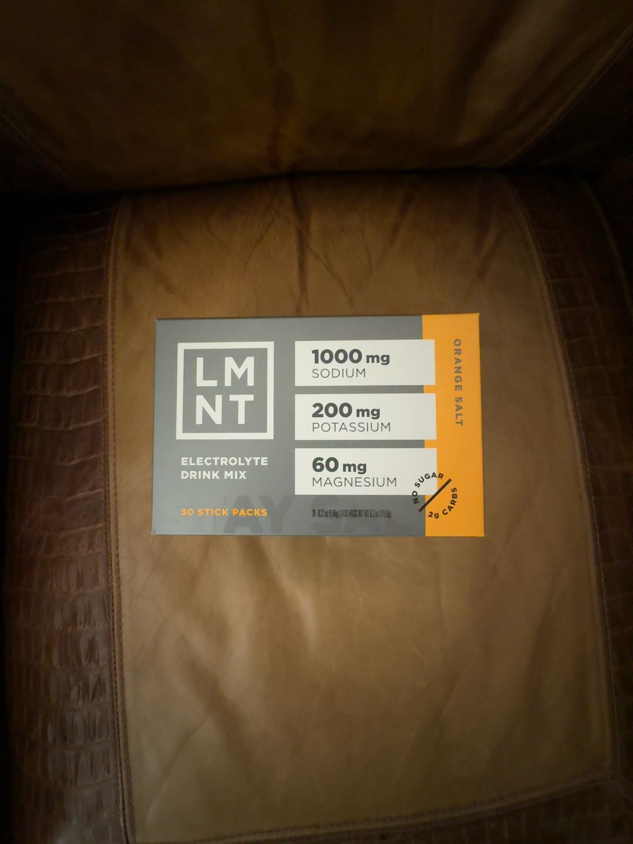 LMNT Zero Sugar Electrolyte Drink Mix Orange Salt