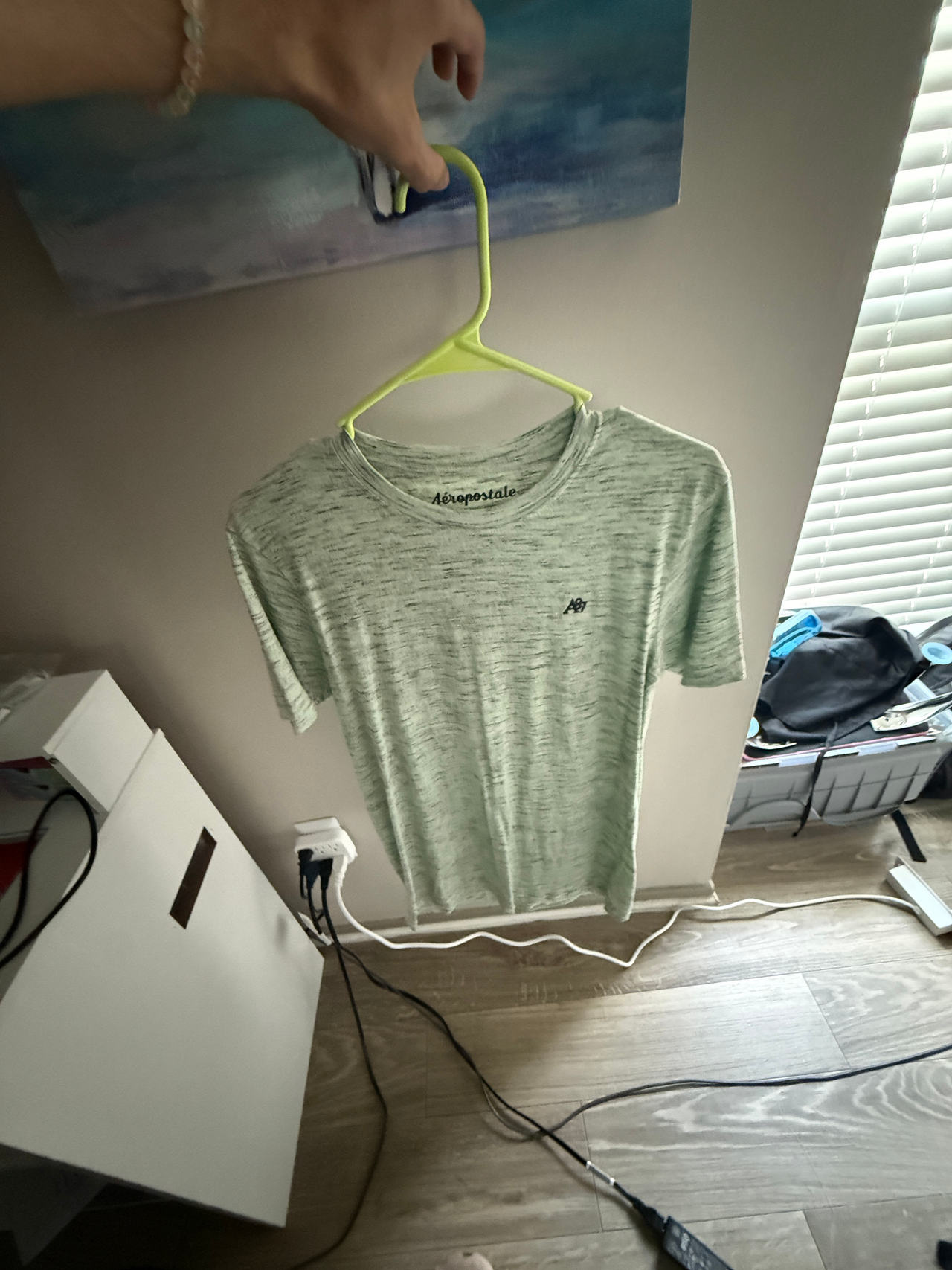 Aeropostale Men's Heathered Crew Neck T-Shirt