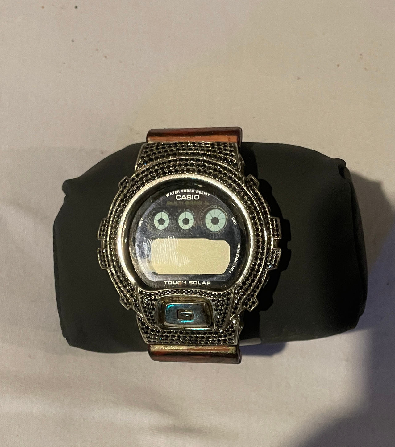 Casio G-Shock GW-6900 Custom Iced Out Watch