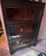 3-Tier Barrister Bookcase with Glass Doors - Image 2