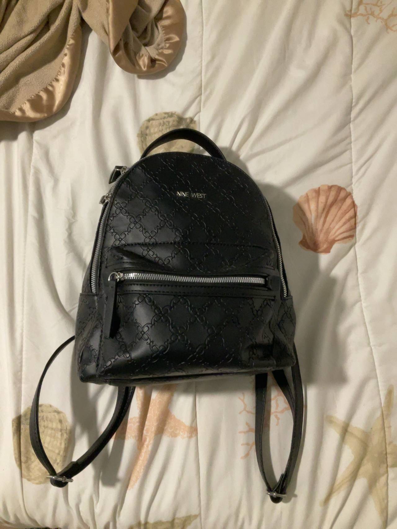 Nine West Small Flap Backpack Black