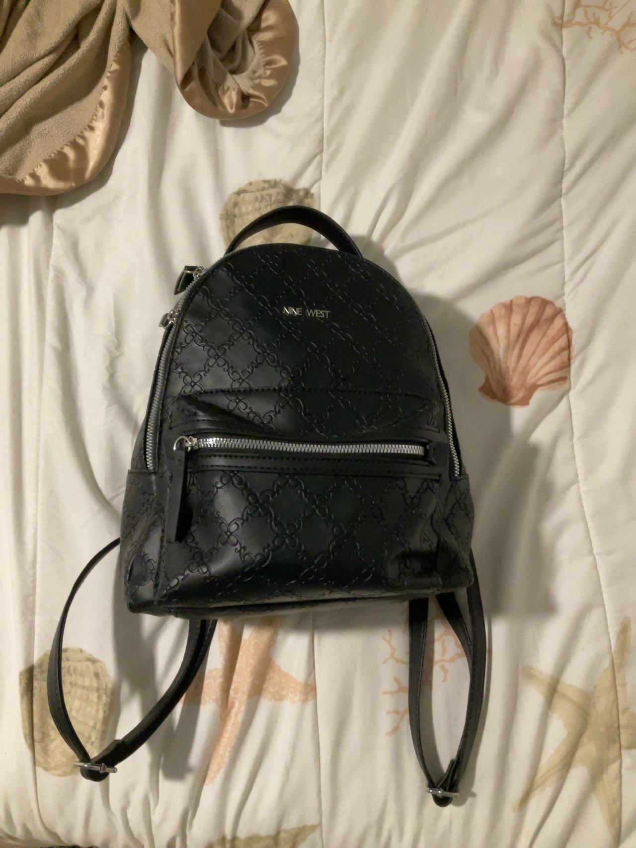 Nine West Small Flap Backpack Black