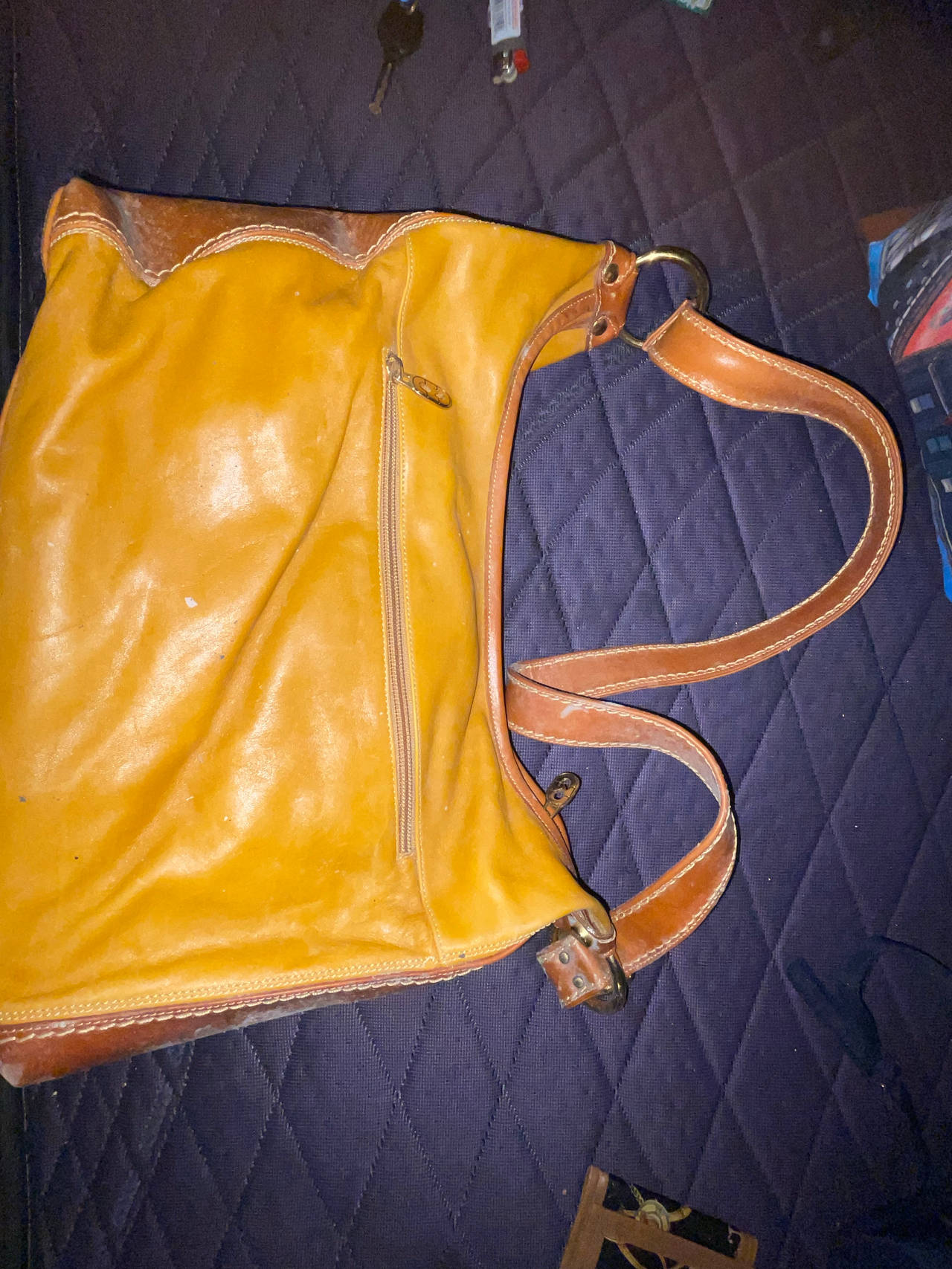 Vintage Leather Hobo Shoulder Bag