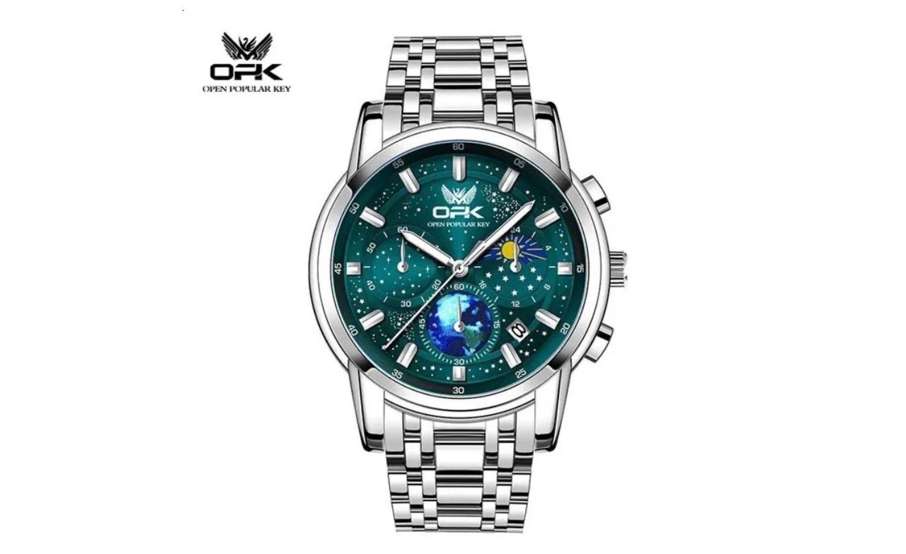 OPK Men's Starry Sky Earth Quartz Watch