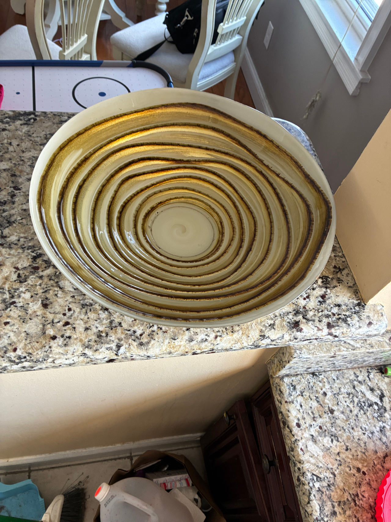 Ceramic Spiral Decorative Bowl