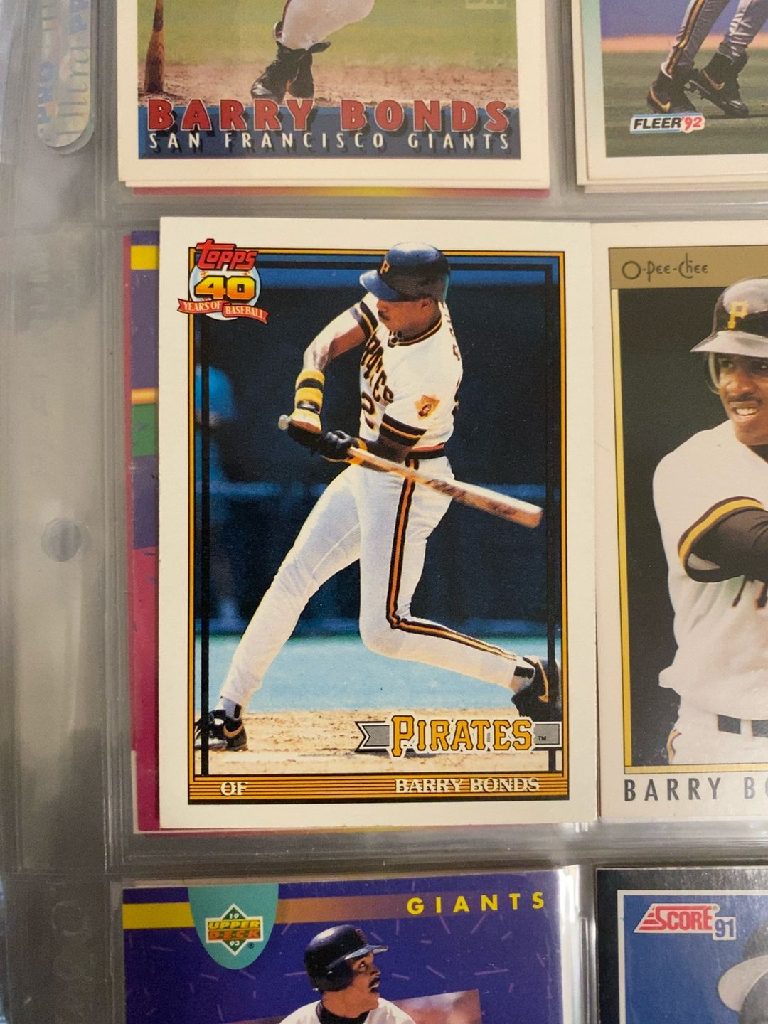 Topps 1991 Barry Bonds #570 Baseball Card