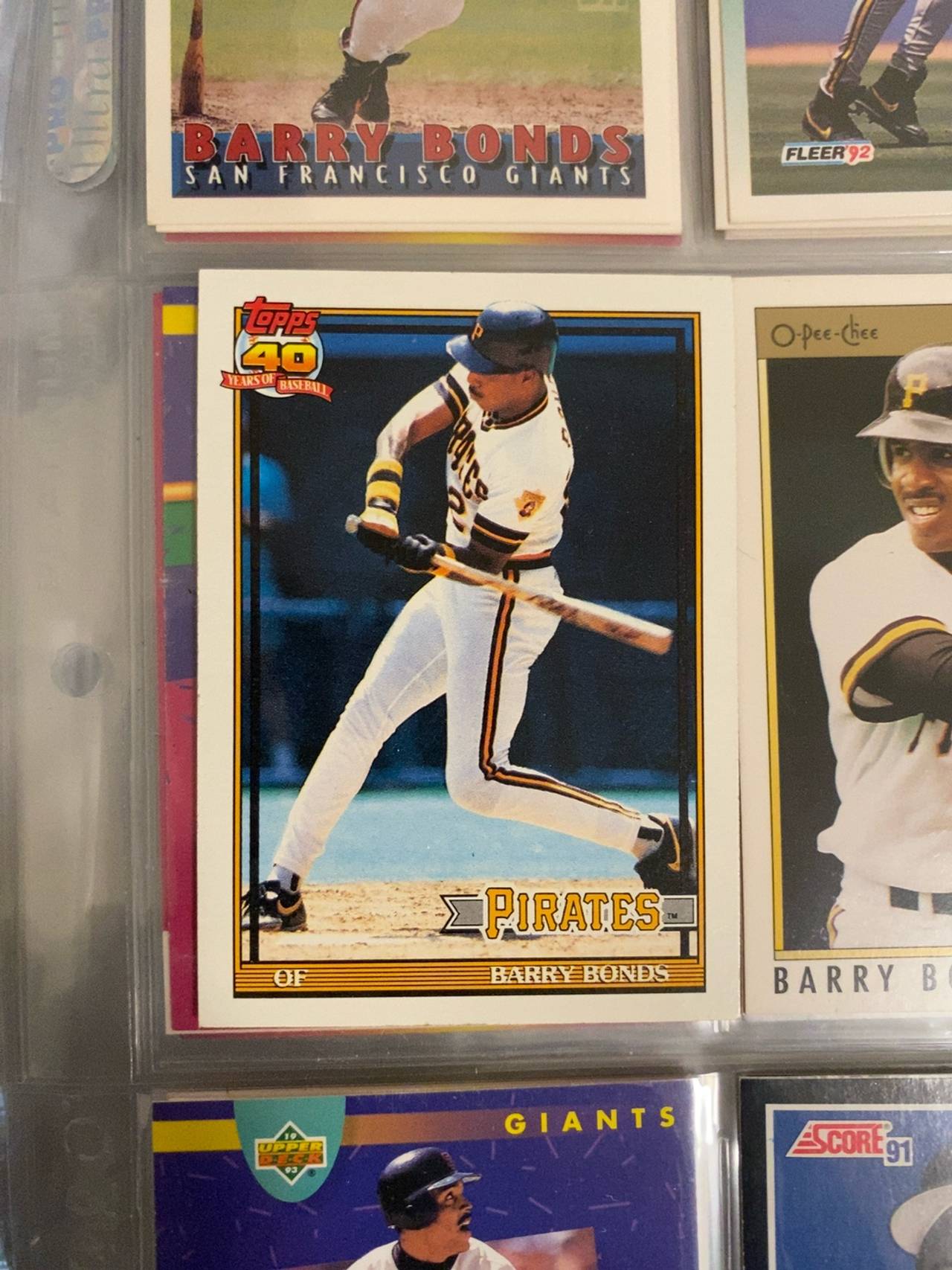 Topps 1991 Barry Bonds #570 Baseball Card