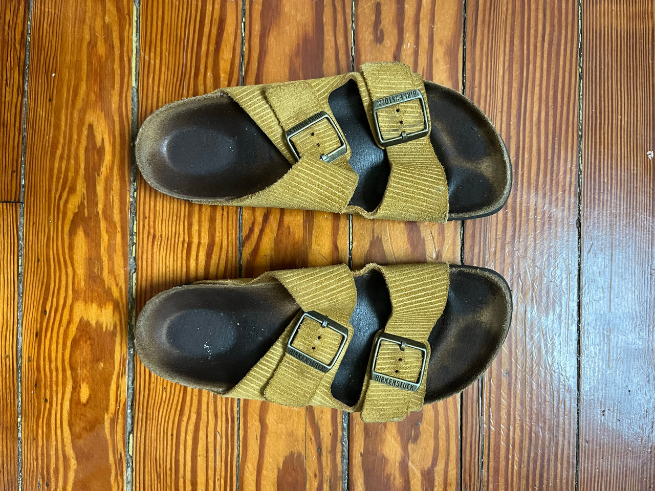 Birkenstock Arizona Suede Corduroy Sandals