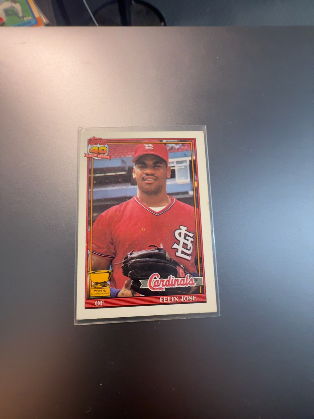 Topps 1991 Felix Jose Baseball Card