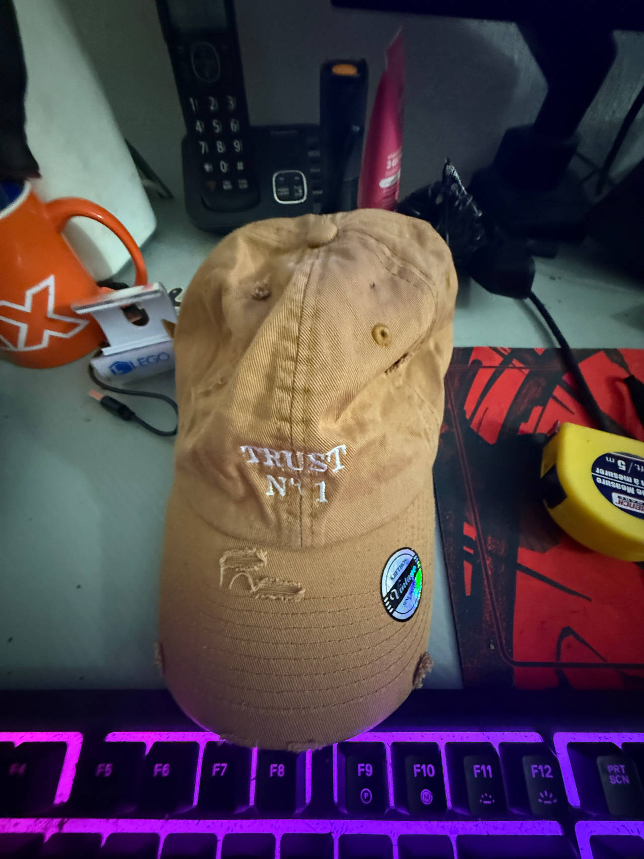 KBETHOS Trust No 1 Distressed Dad Hat