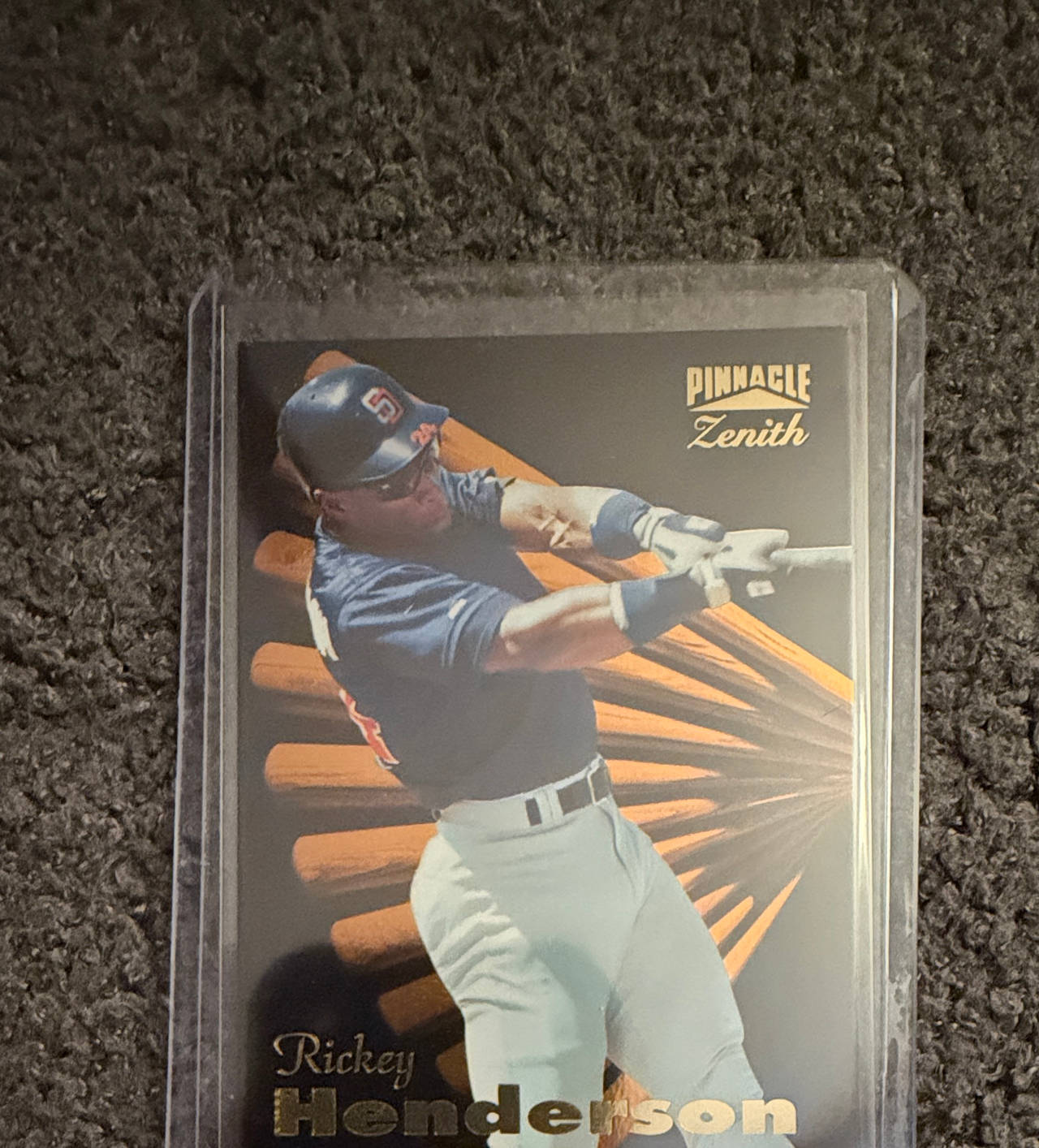 1996 Pinnacle Zenith Rickey Henderson #100 Baseball Card