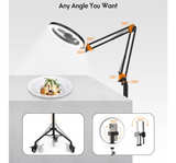 LUXSURE Ring Light Tripod for iPhone, Camera Mount Without Bluetooth Remote - Image 6