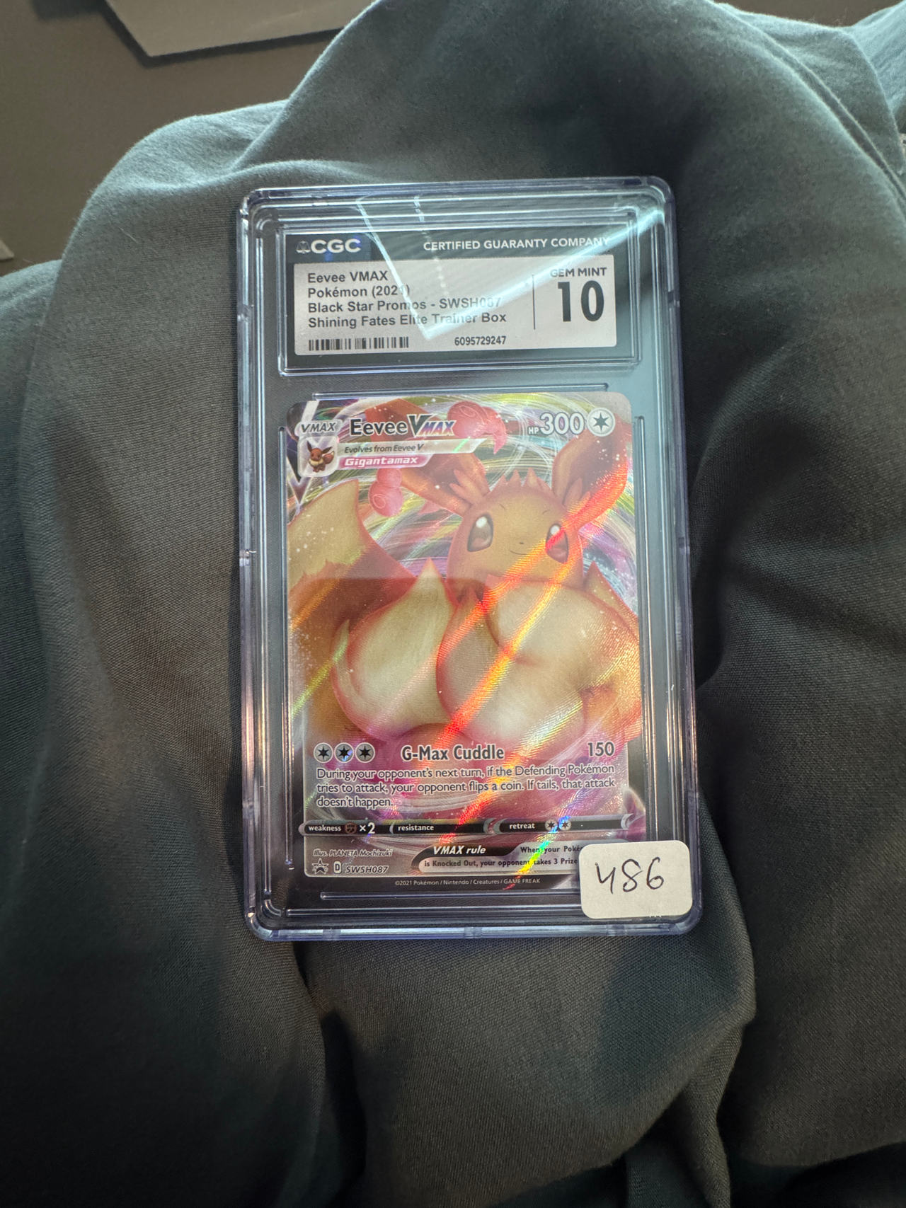 Eevee VMAX SWSH087 Shining Fates ETB Promo CGC 10