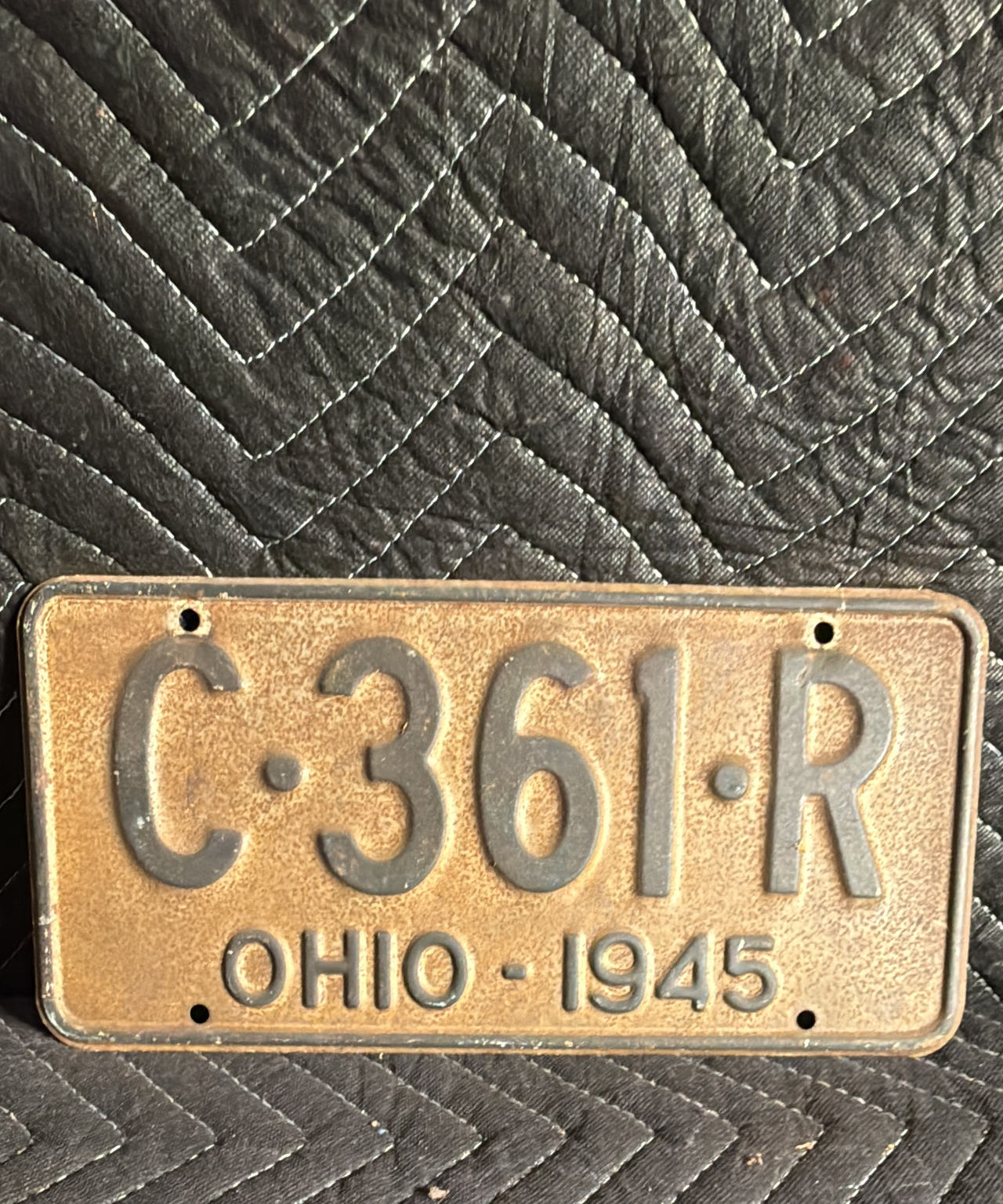 1945 Ohio License Plate