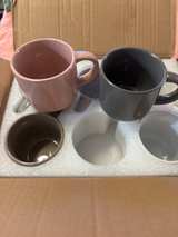 Ceramic Porcelain Espresso Cups,  set of six - Image 2