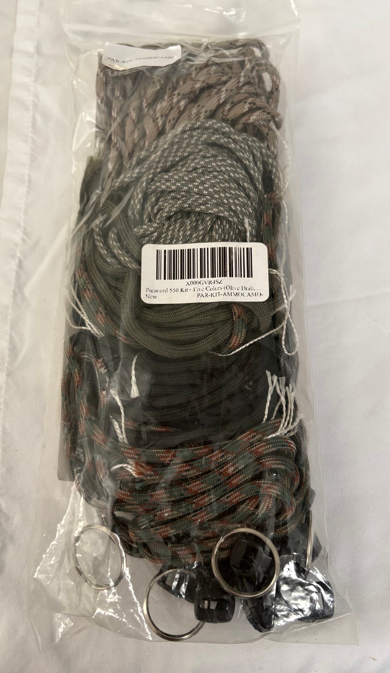Paracord 550 Kit - Five Colors Olive Drab/Camo
