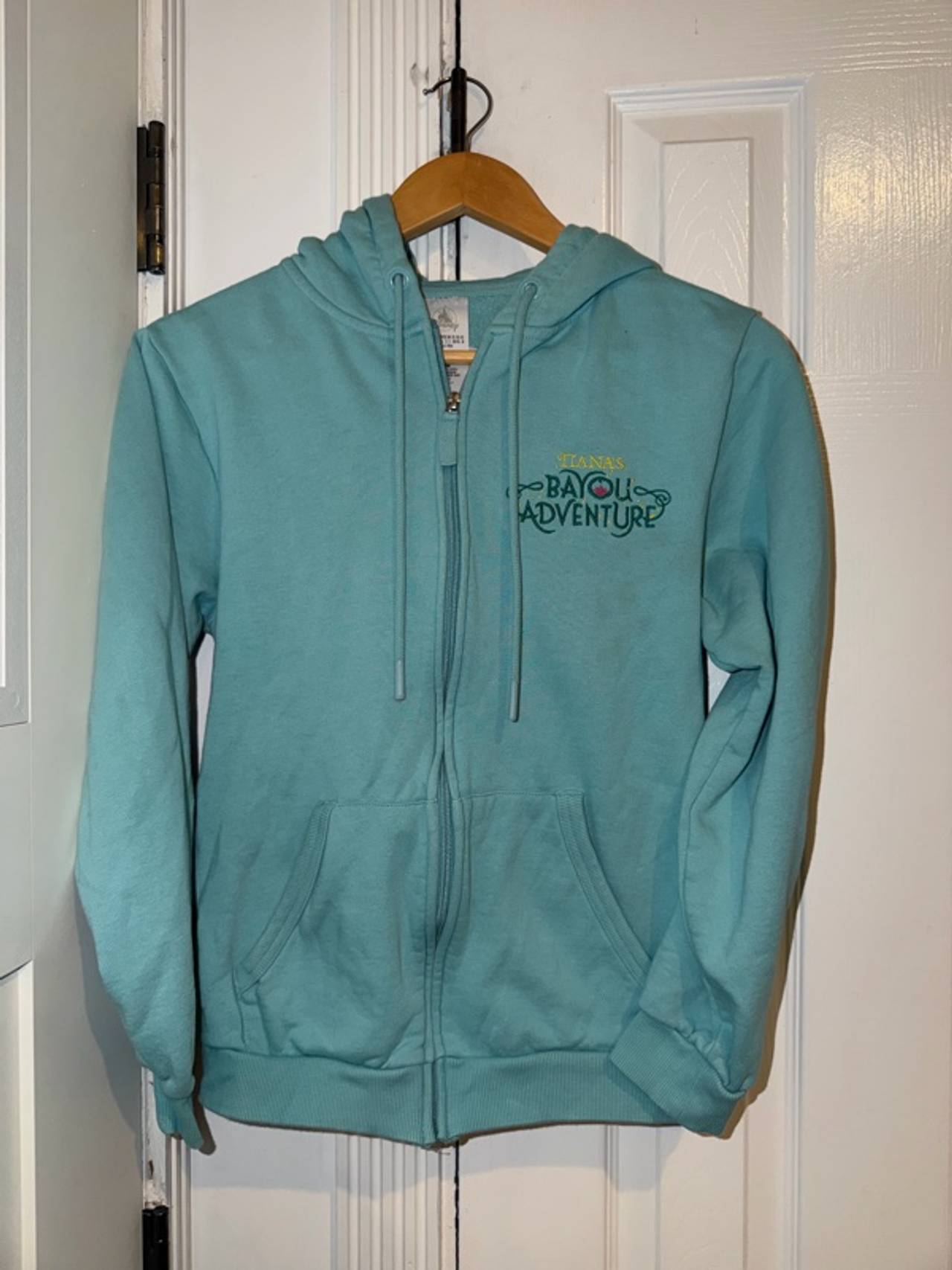 Disney Tiana Bayou Adventure Blue Hoodie XS