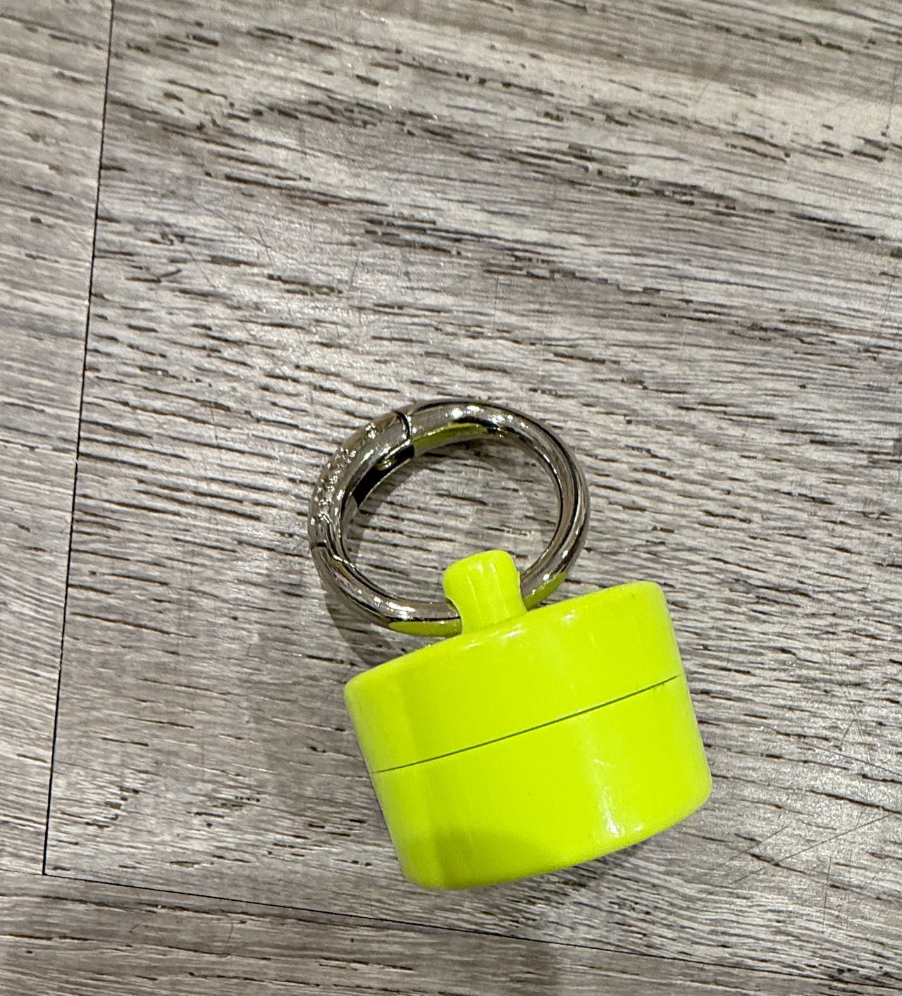 Pouch Keychain Neon Yellow