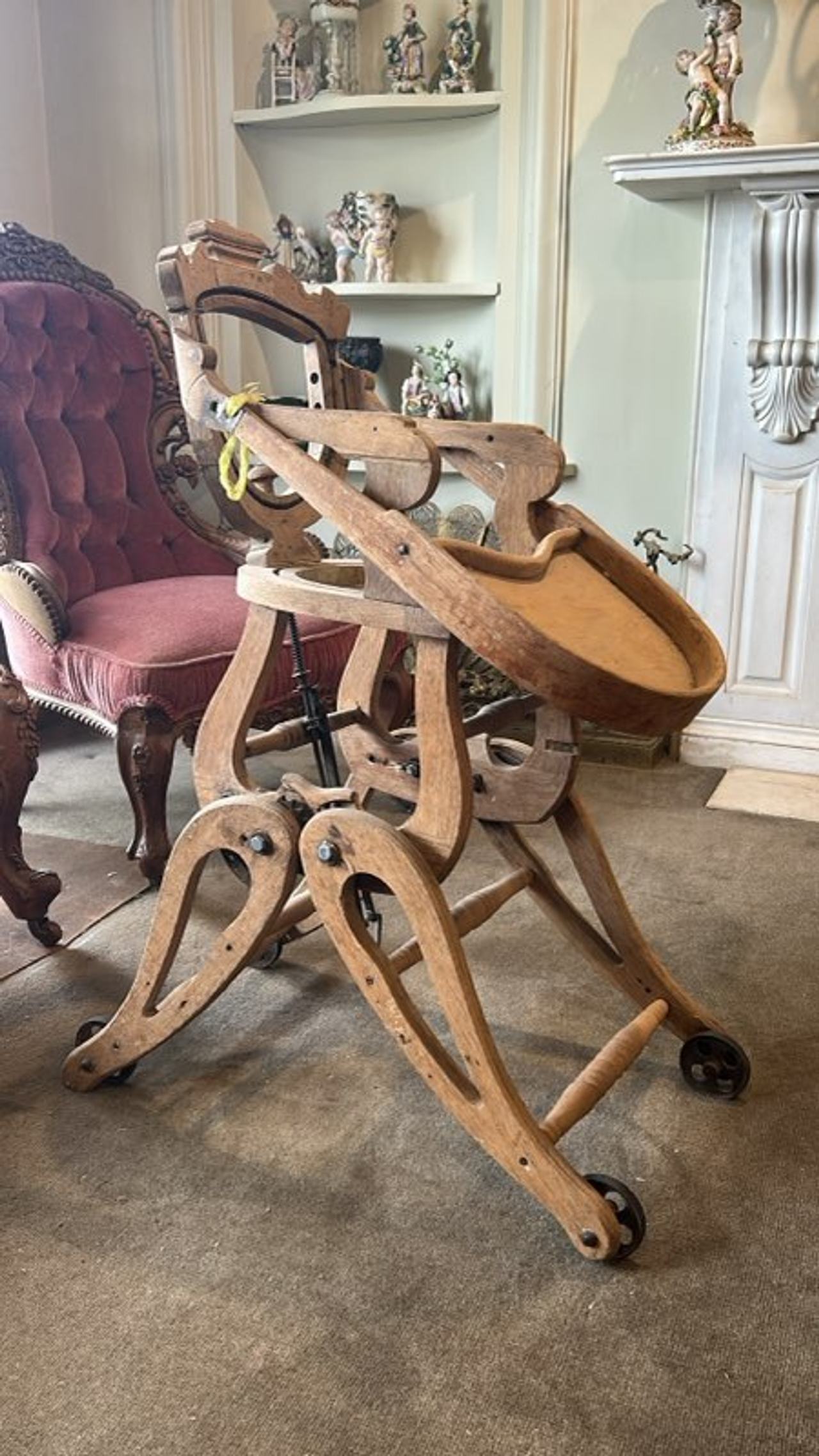 Antique Wooden High Chair