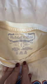 Mitchell & Ness MLB Los Angeles Dodgers T-Shirt Eggshell/Linen - Image 4