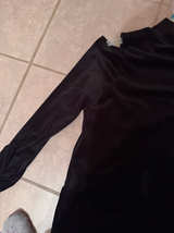 Black Long Sleeve Mock Neck Top - Image 2