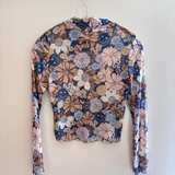 Altar'd State Floral Mesh Top - Image 3