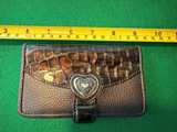 Brighton Croc Embossed Heart Wallet - Image 3