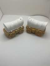 Vintage Covered Wagon Salt and Pepper Shakers - Image 2