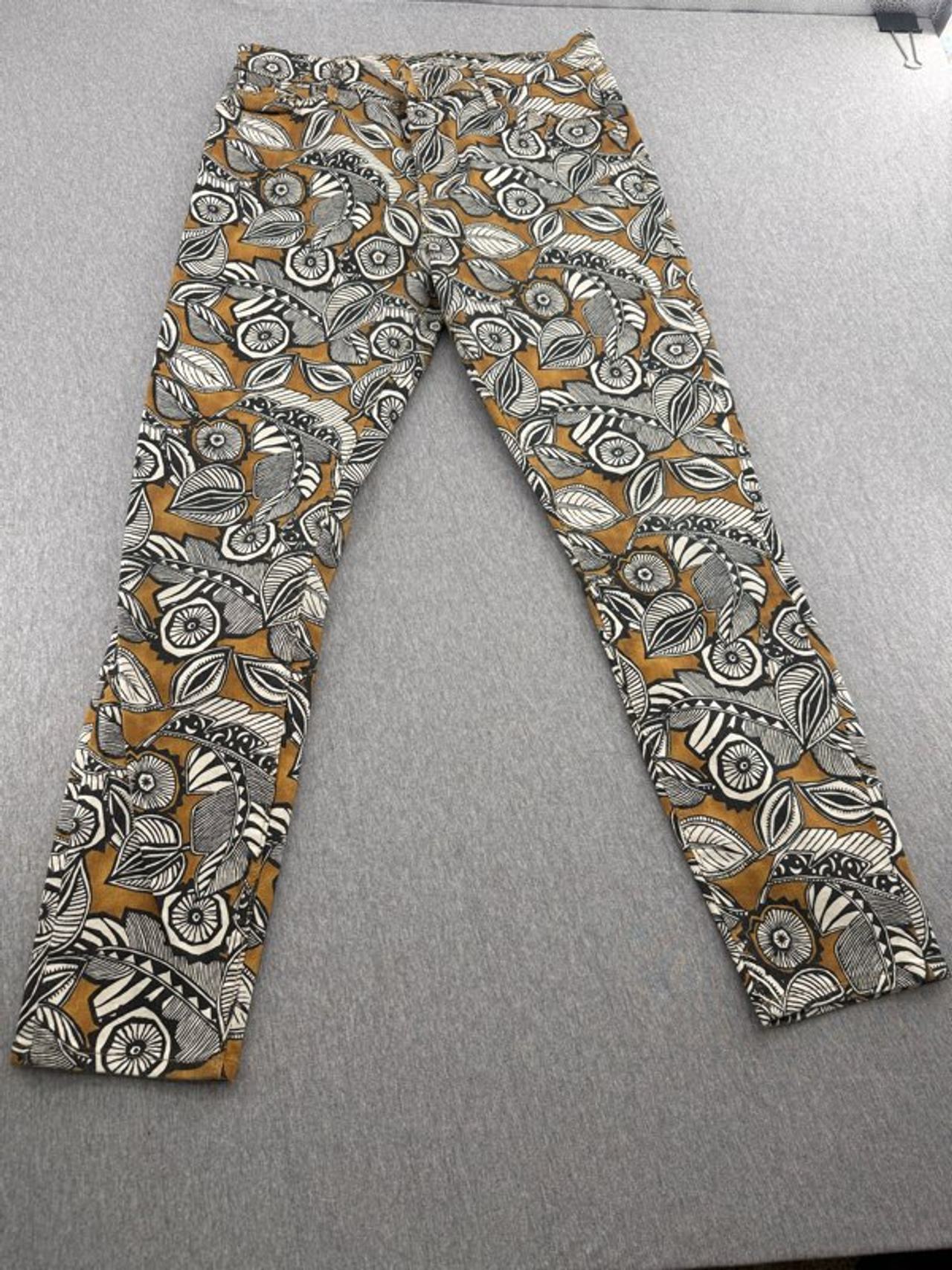 Loft Modern Skinny Ankle Pants Abstract Print Size 8/29
