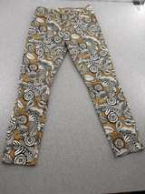 Loft Modern Skinny Ankle Pants Abstract Print Size 8/29 - Image 1