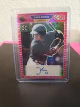 2022 Leaf Pro Set Kahlil Watson Pink Prismatic Autograph Rookie Card - Image 2