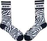 On The Path Zebra Crew Socks - Image 2