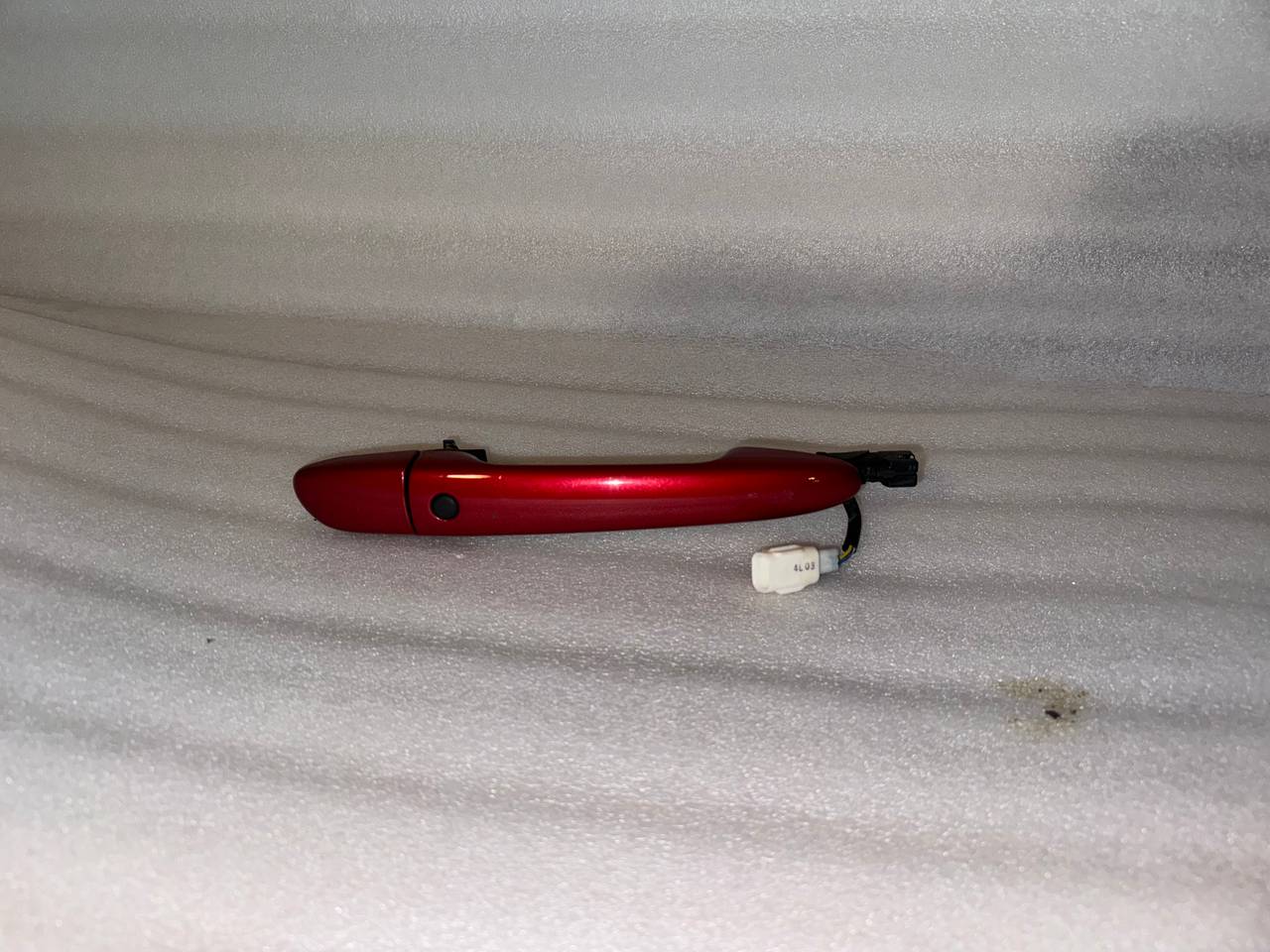 Mazda 3 Soul Red Exterior Door Handle passenger side with Keyless Entry