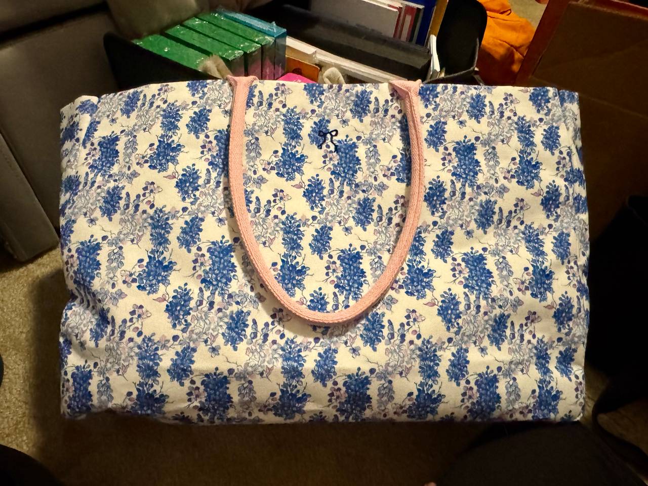 Simply Southern Bluebonnet Canvas Tote Bag