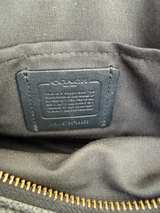 Coach Jes Crossbody in Pebbled Leather Double Zipper Pocket Black - Image 7