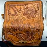 Gaitan Vintage Hand-Tooled Mexican Leather Handbag - Image 8