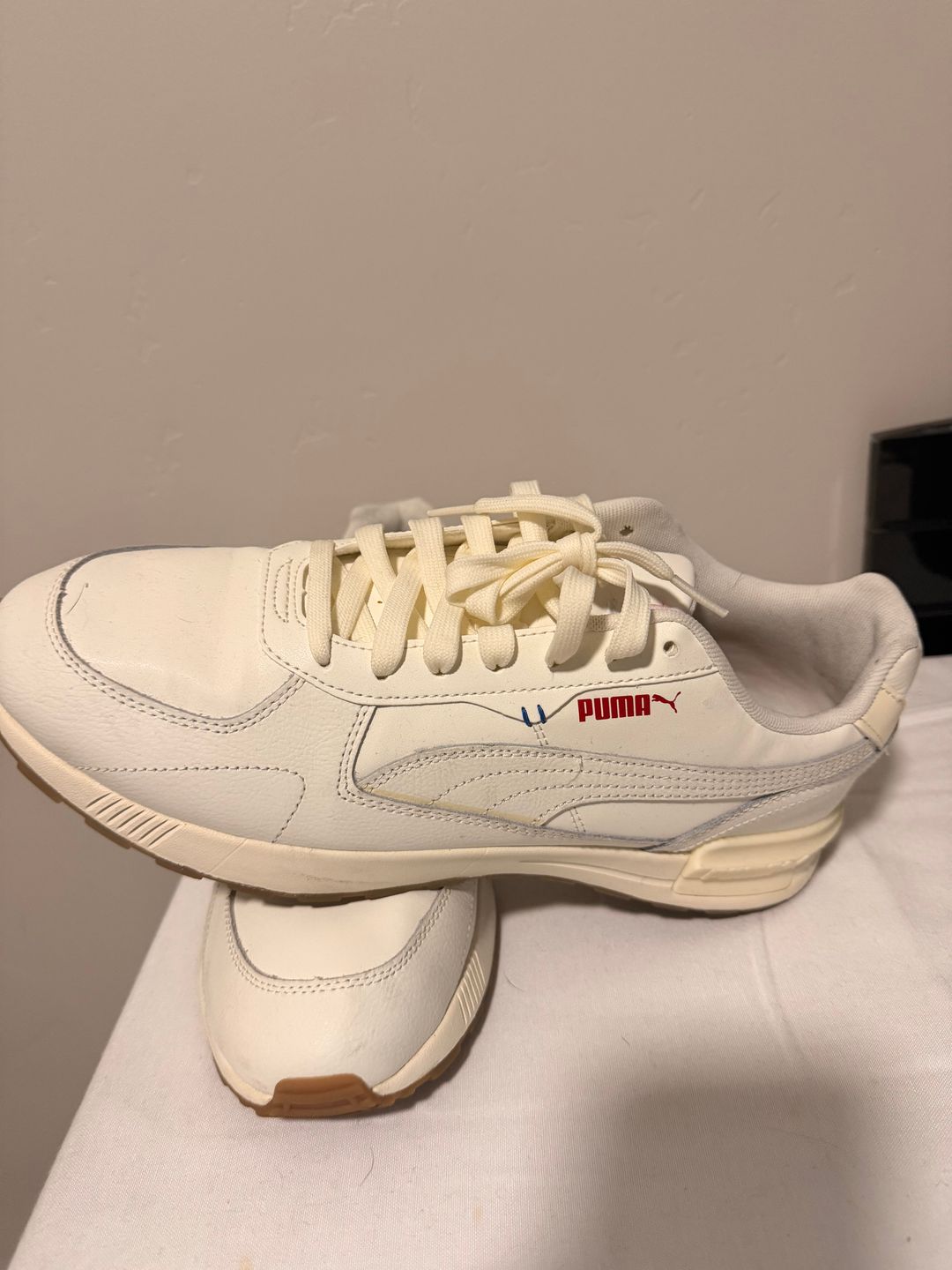 PUMA Graviton L Cream Low-Top Sneakers Size 12