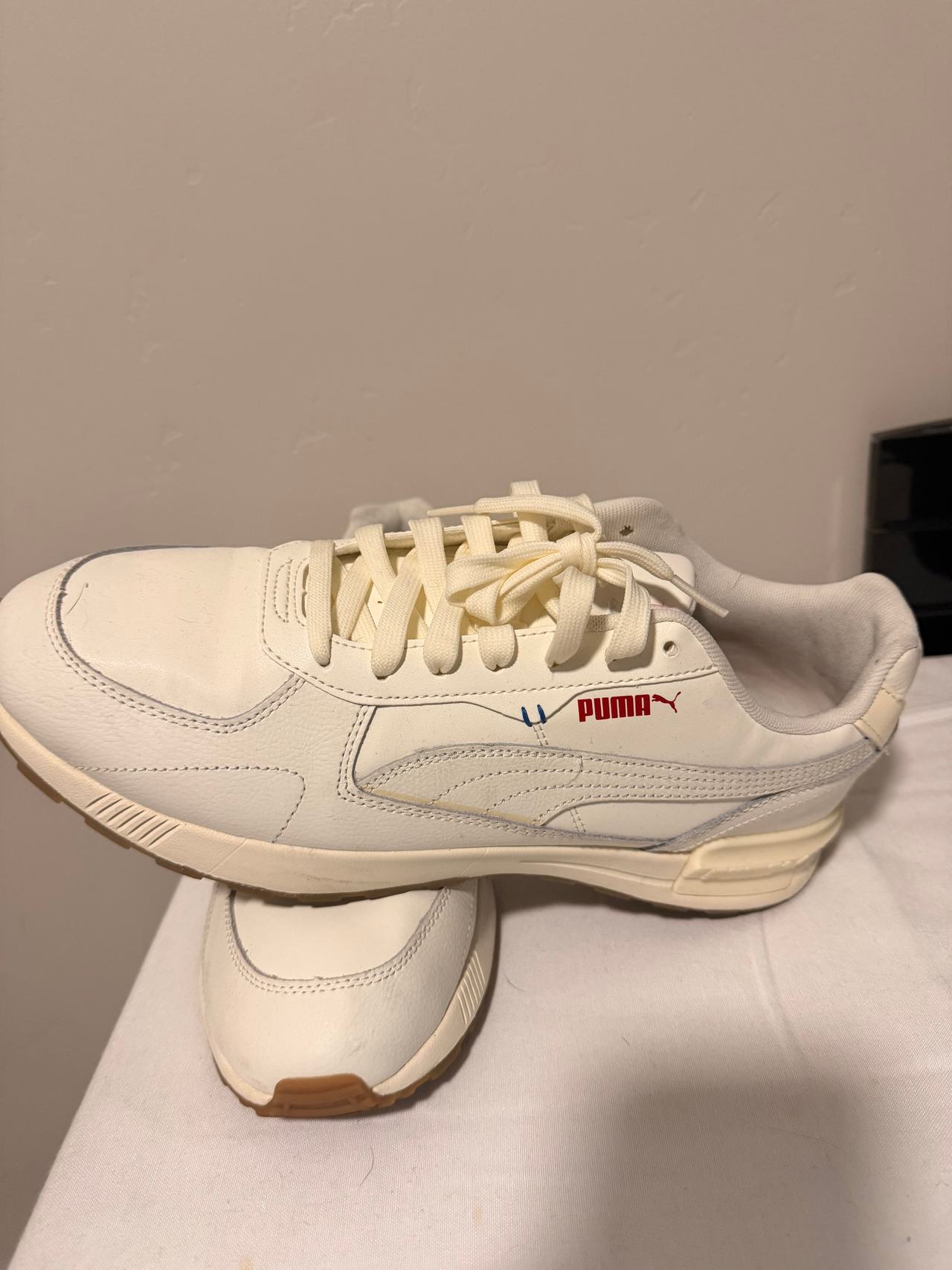 PUMA Graviton L Cream Low-Top Sneakers Size 12