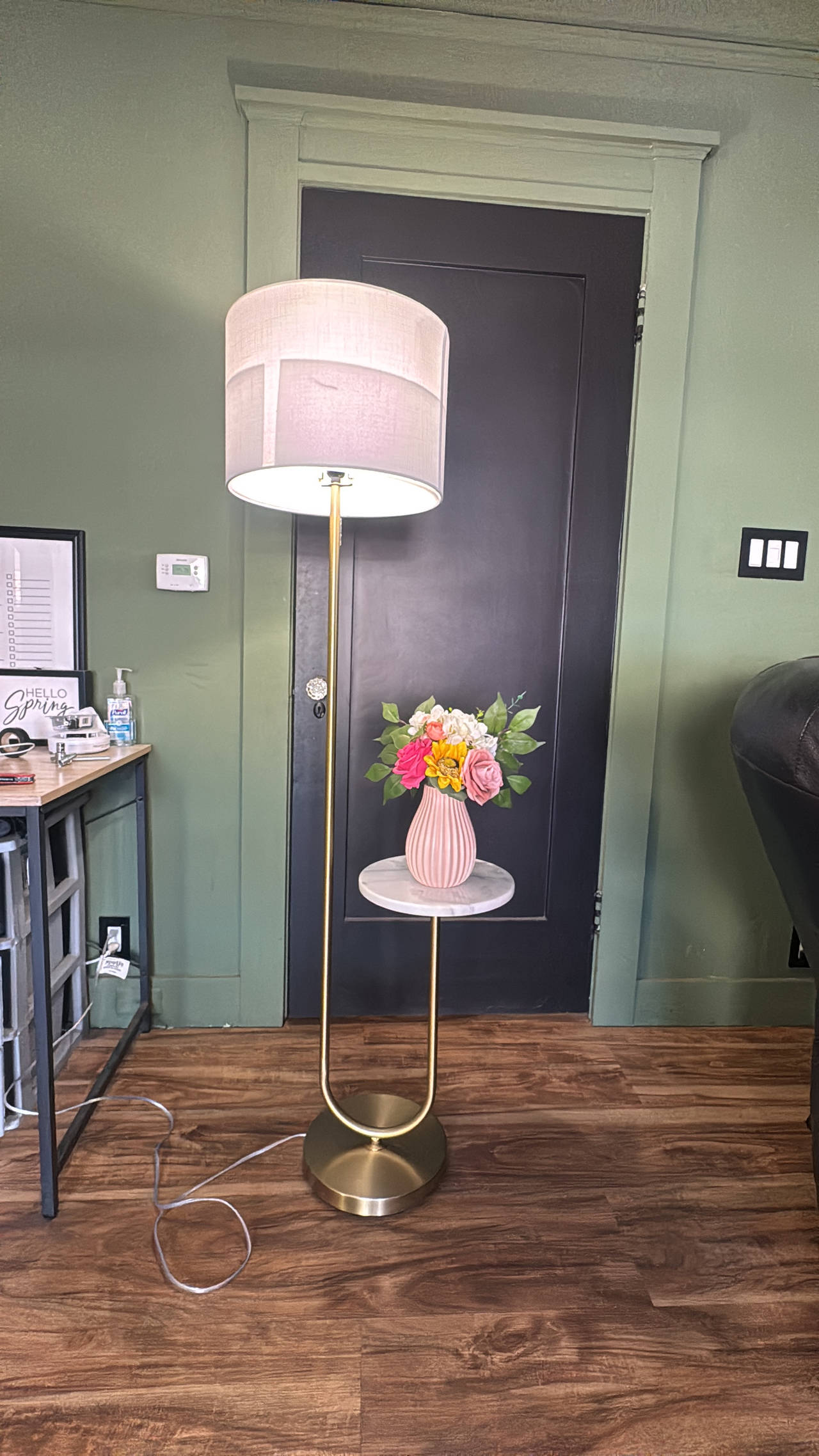 Floor Lamp with Table